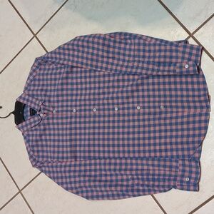 J. Crew Slim Fit Men's Long Sleeve Button Down Cotton Plaid Dress Shirt Size Sm